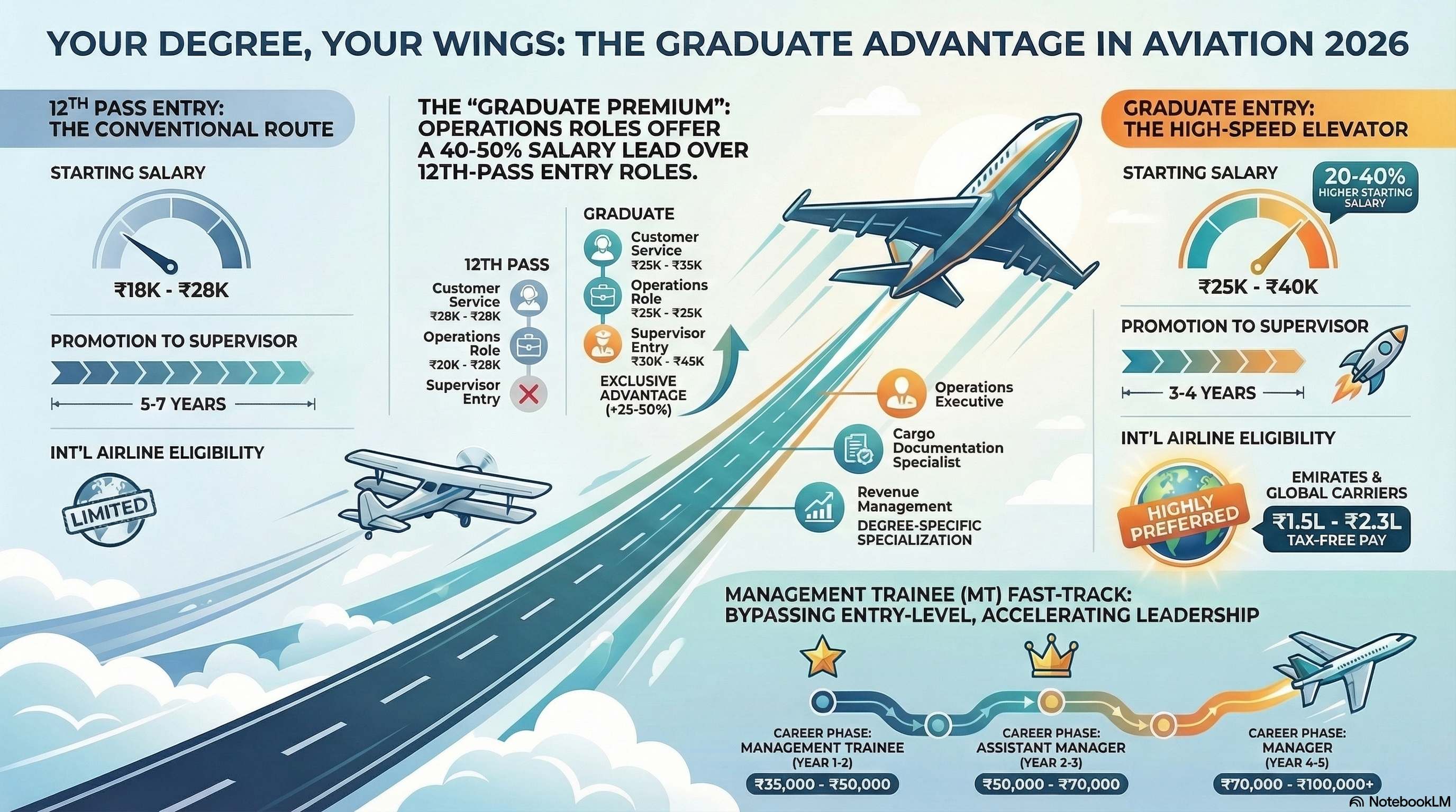 Airport Jobs for Undergraduates 2026: Graduate-Level Aviation Career Guide - Ground Staff career guide from Wings Institute Vadodara Gujarat